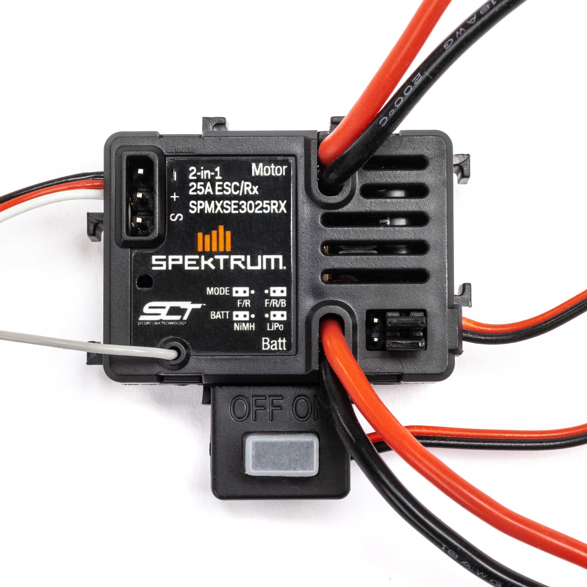 Spektrum SLT 25A 2-in-1 ESC / Receiver Combo, IC2: 1:16 & 1:18-SPMXSE3025RX