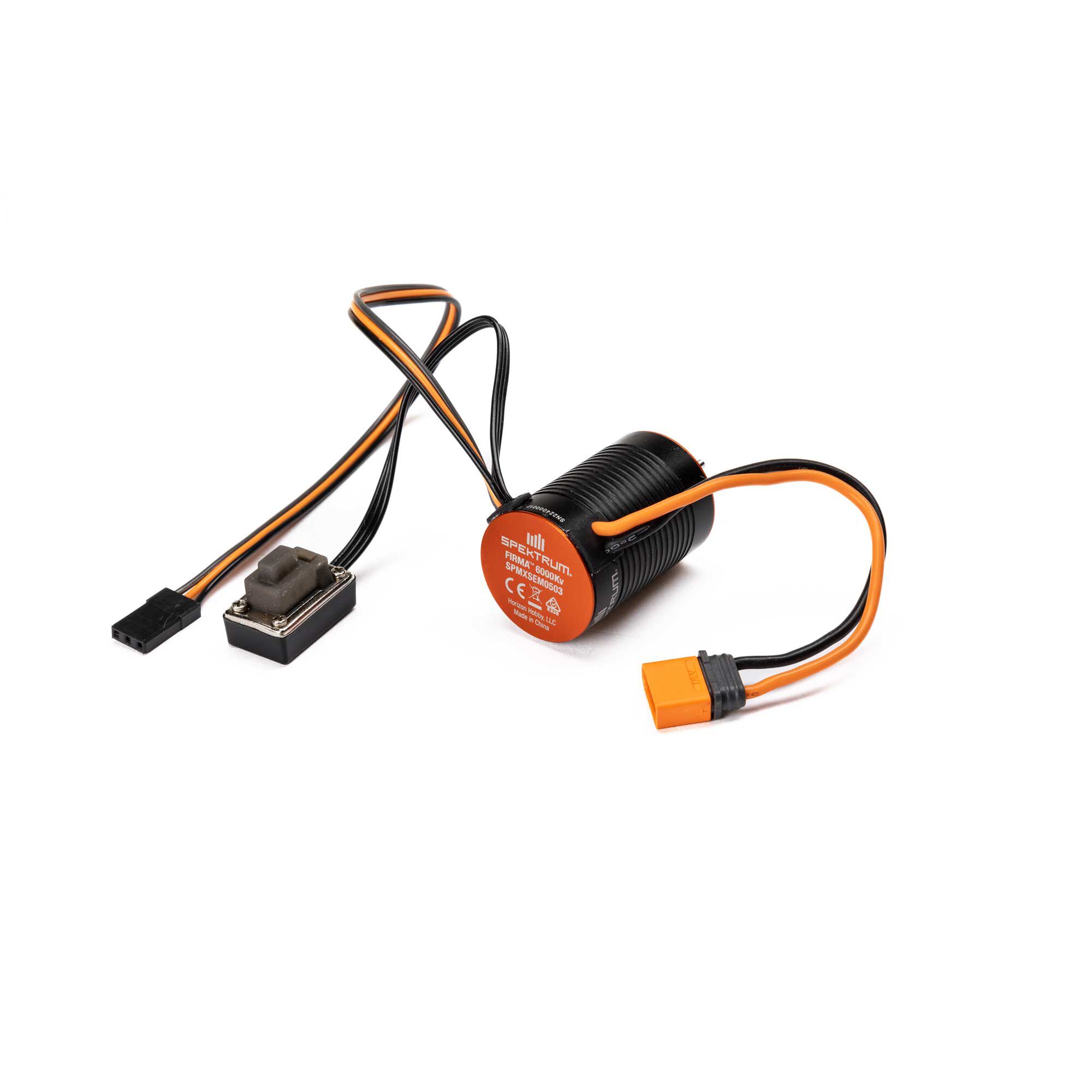 Spektrum Firma Brushless Motor / ESC 2-in-1 Combo, 6000Kv: IC2-SPMXSEM0503