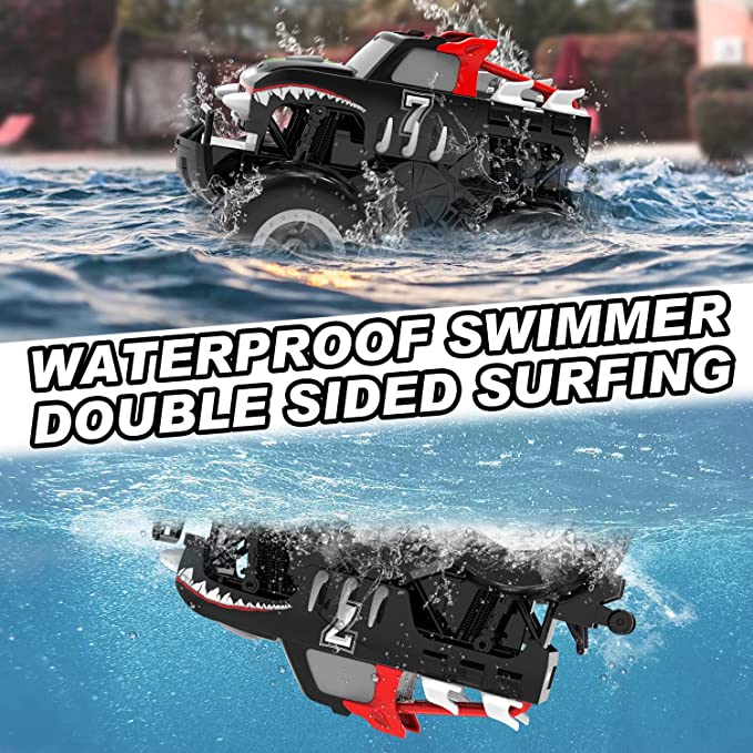 STEMTRON Amphibious (RTR) 1:20 Monster Truck Black For 3-8 Year Kids 771HB2