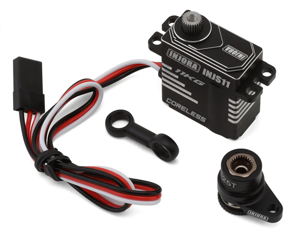 Injora INJS11 Servo & Servo Saver for 1/16 MOJAVE GROM-INJGROM-11BK-INJS11