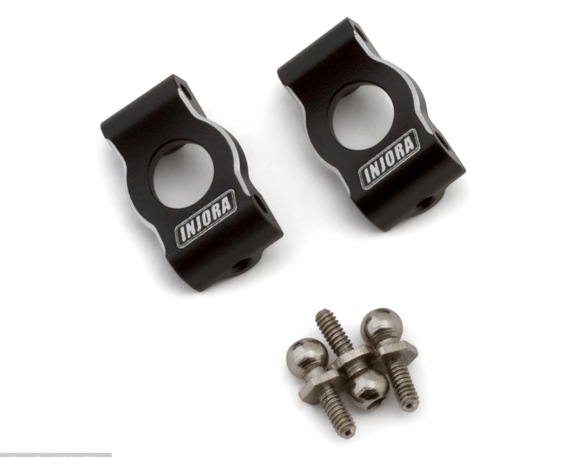 Injora Aluminum Caster Blocks for Losi Micro-B Micro-T-INJLOS-02BK