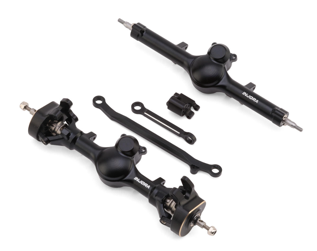 Injora Black +4mm Planet Axles for SCX24-INJSCX24-190BKFR