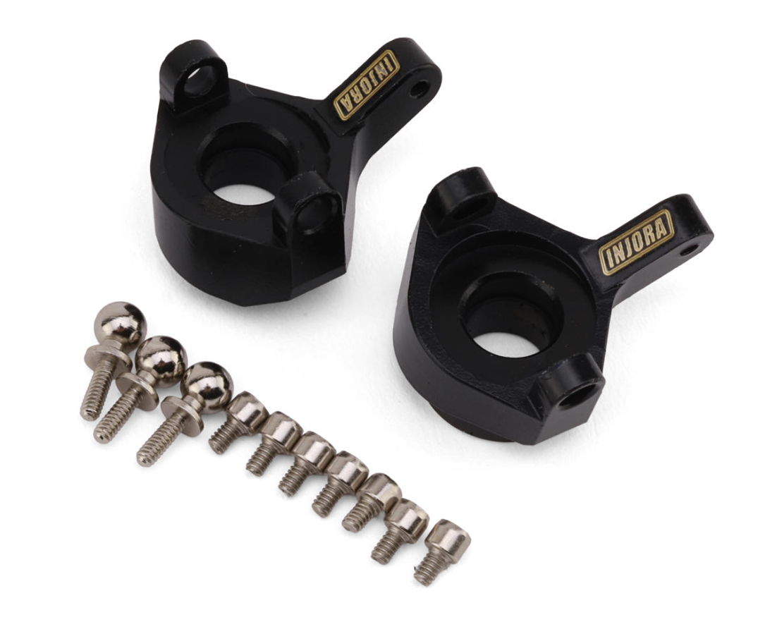 Injora Black Brass Steering Knuckles for SCX24-INJSCX24-35BK