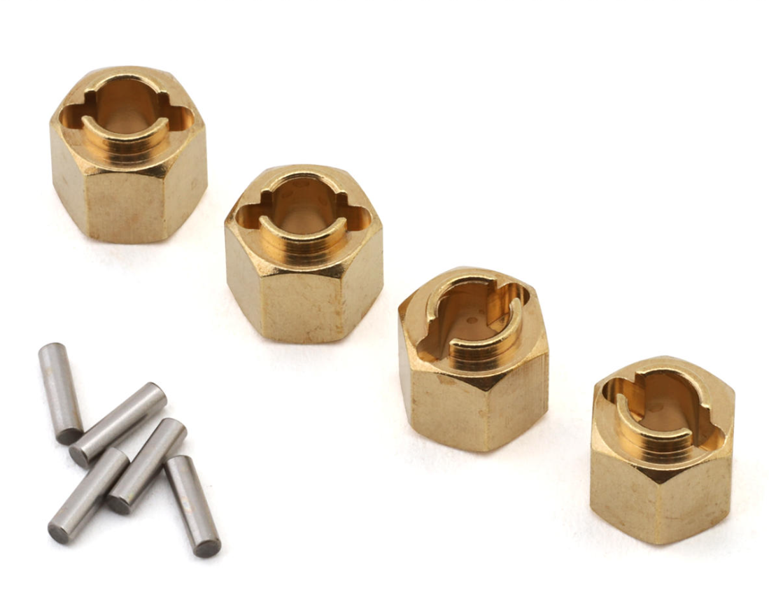 Injora 6mm Brass Wheel Hex For TRX4M-INJTRX4M-02-6