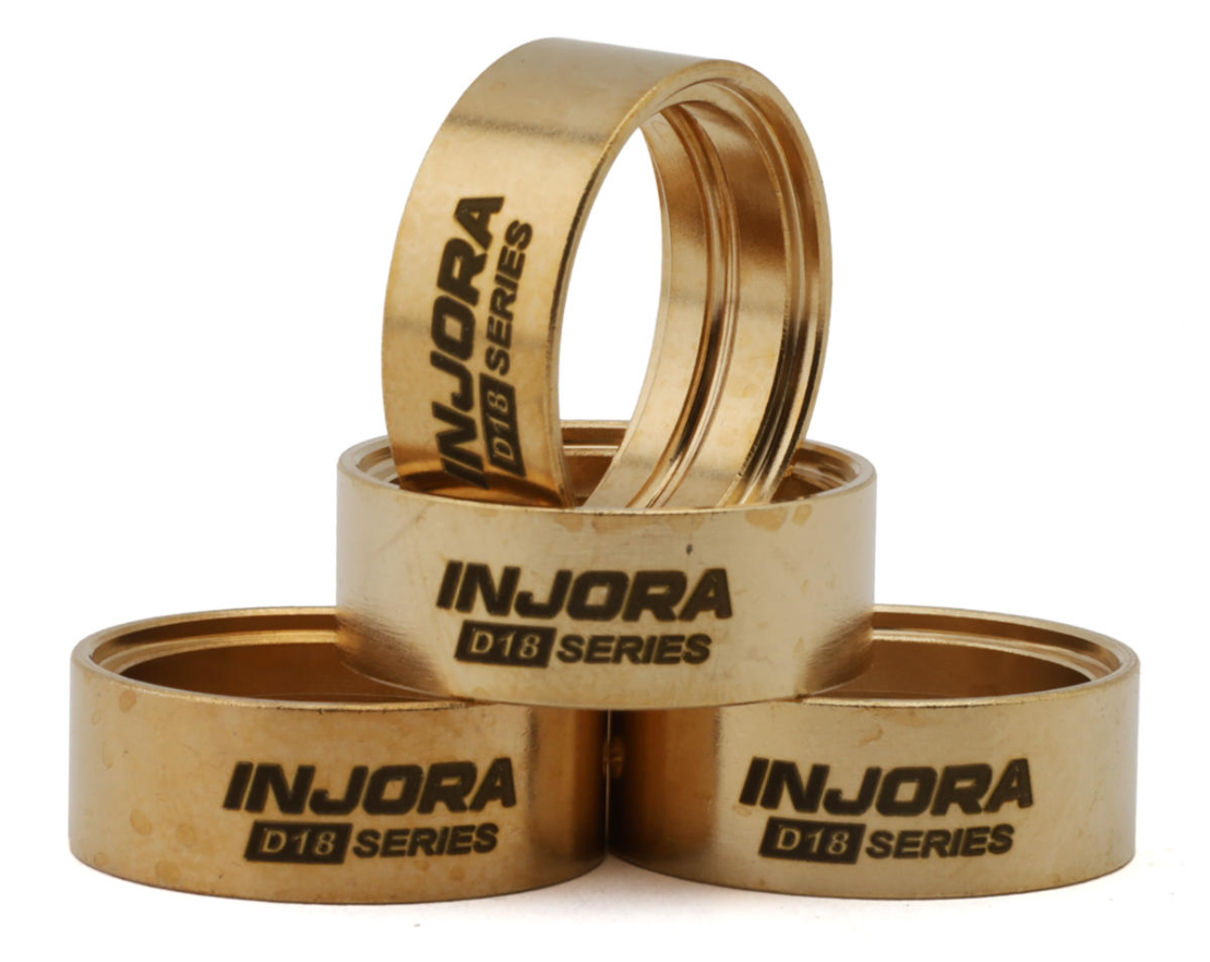 Injora Brass Clamp Rings for INJORA 0.7" D18 Wheels-INJW7003-18