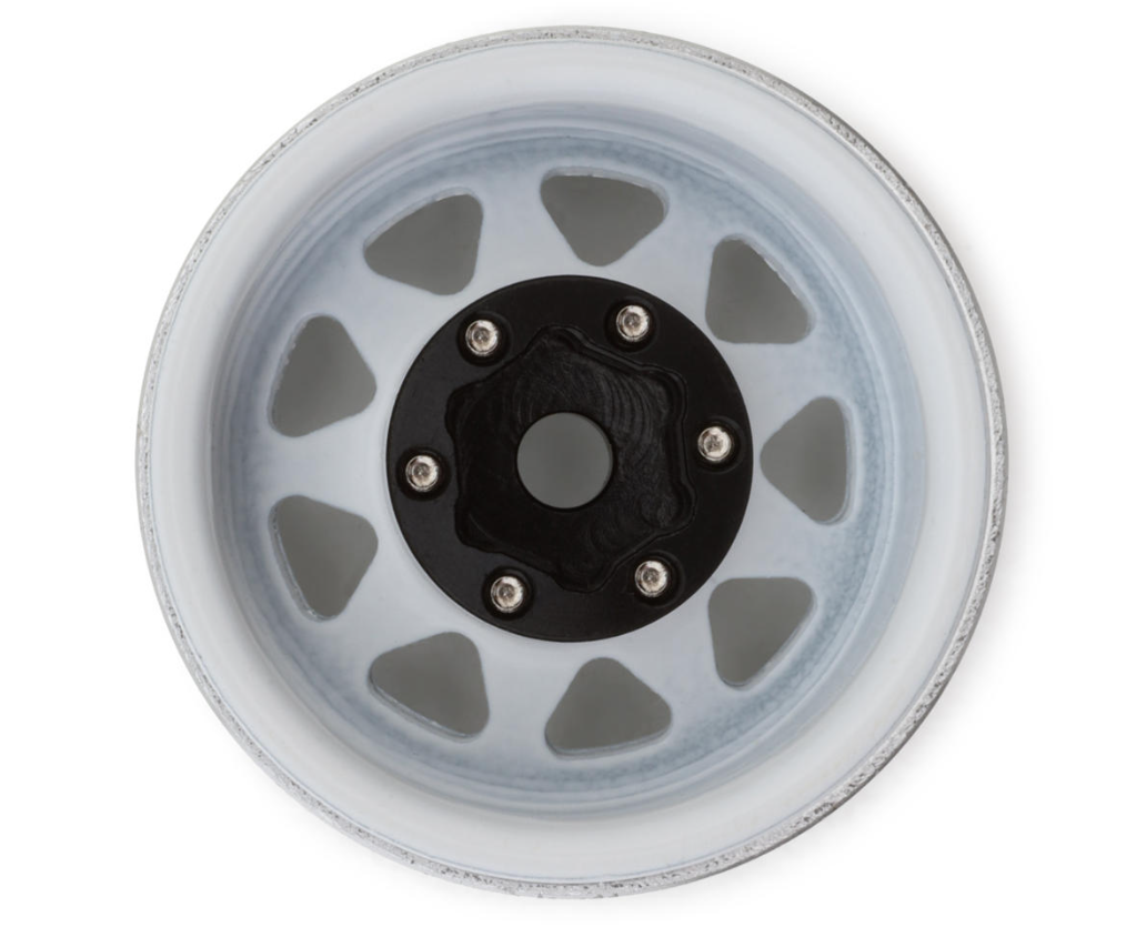 Injora 1.0" Stamped Steel Beadlock Wheels (W1004) Multiple Colors-INJYQW-1004BK