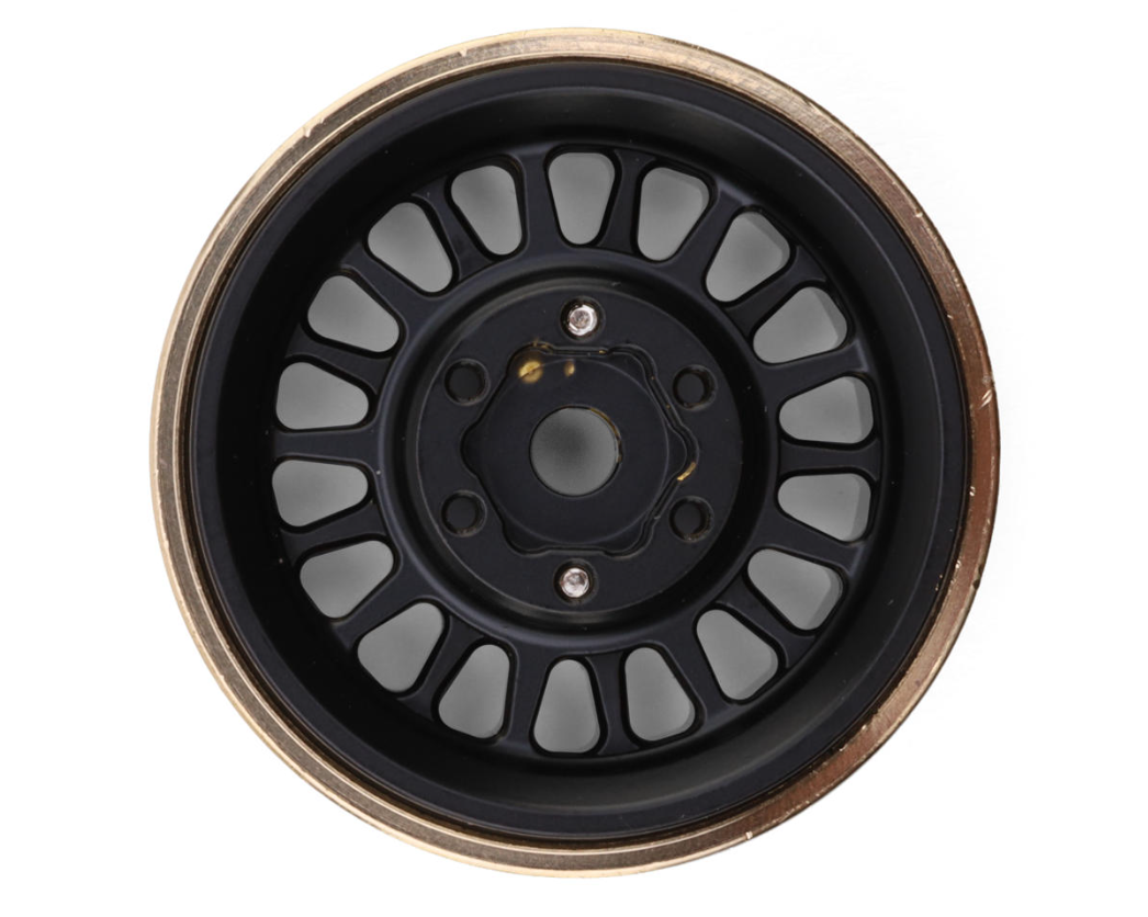 Injora 1.0" Plus Brass Beadlock Wheels (W1109)-INJYQW-1109BK