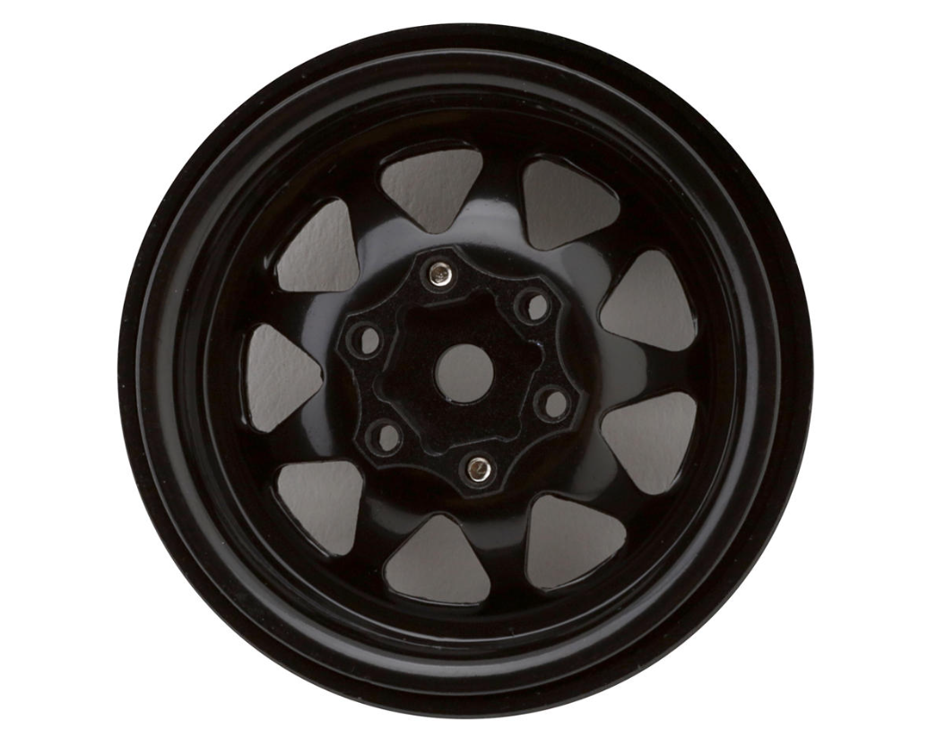 Injora Stamped Steel 1.3" Beadlock Wheels (W1312)-INJYQW-1312BK