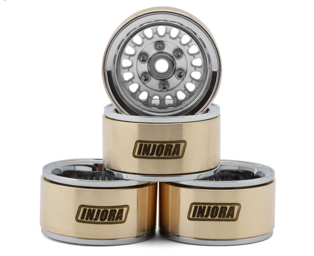 Injora 1.0" ModuWheel Beadlock Wheels (MW1016)-INJYQW-MW1016BK