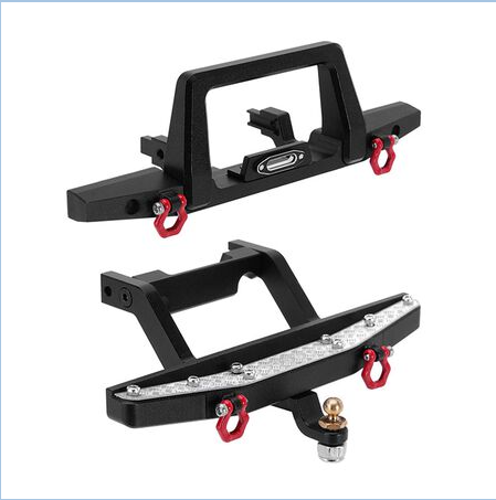 Injora Aluminum Front Rear Bumper for TRX4M Defender-INJ4M-41FR