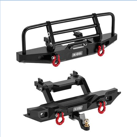 Injora Aluminum Front Rear Bumper for TRX4M Defender-INJ4M-88FR