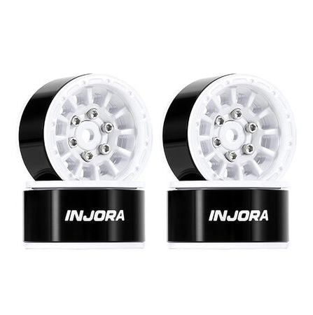 Injora 1.0" Aluminum Beadlock Wheels (W1056)-INJDGW-1056GD