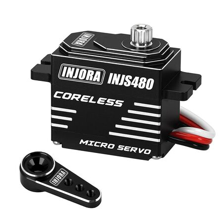 Injora INJS480 Coreless Servo with Horn for SCX24-INJS480A-BK