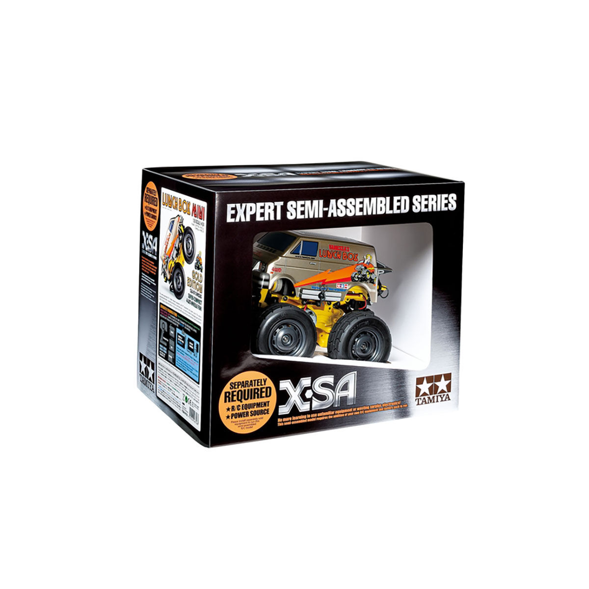 Tamiya 1:24 Lunch Box Mini SW-01 4x4 Monster Truck Kit, Gold-TAM46706
