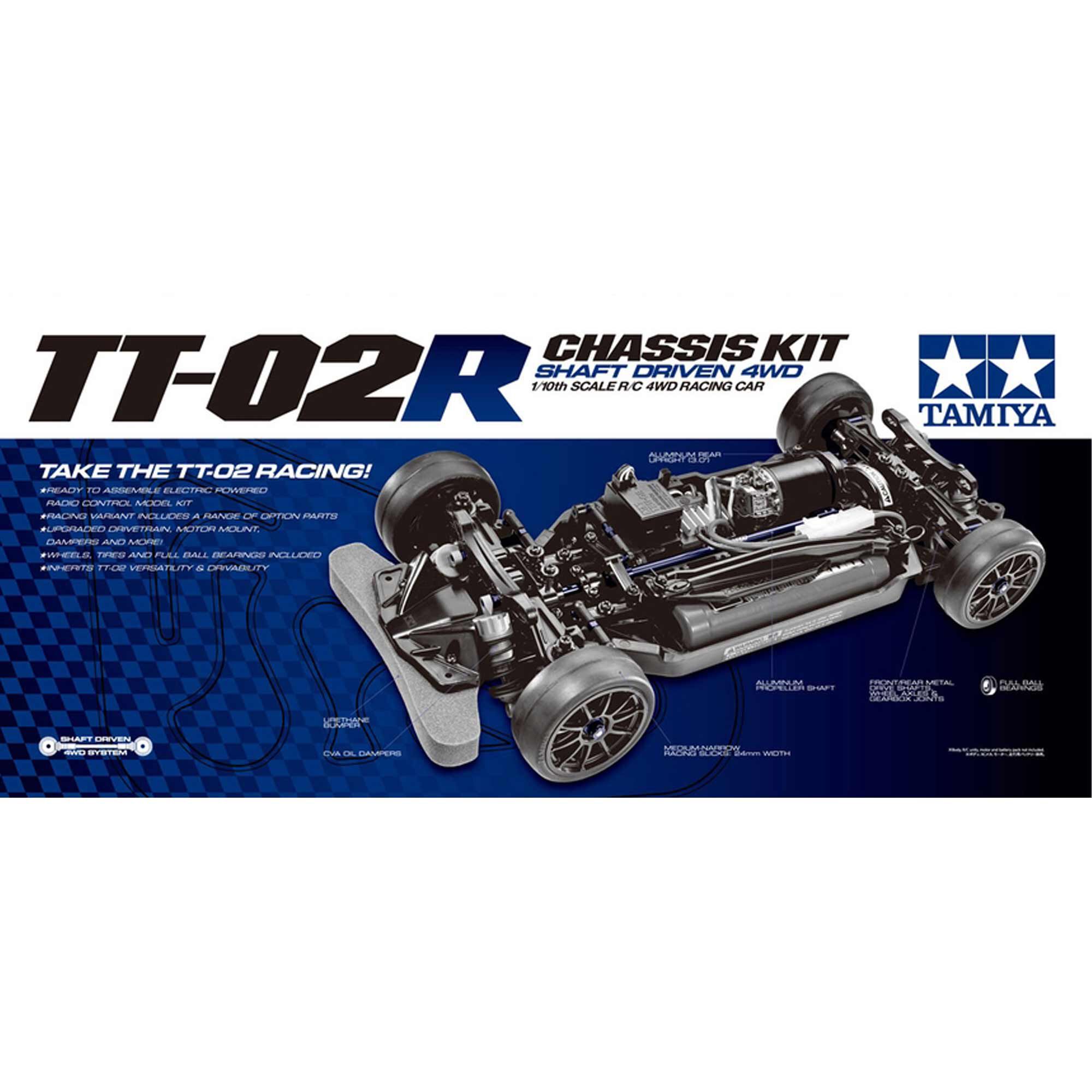 Tamiya 1:10 TT-02R 4x4 Chassis Kit-TAM47326