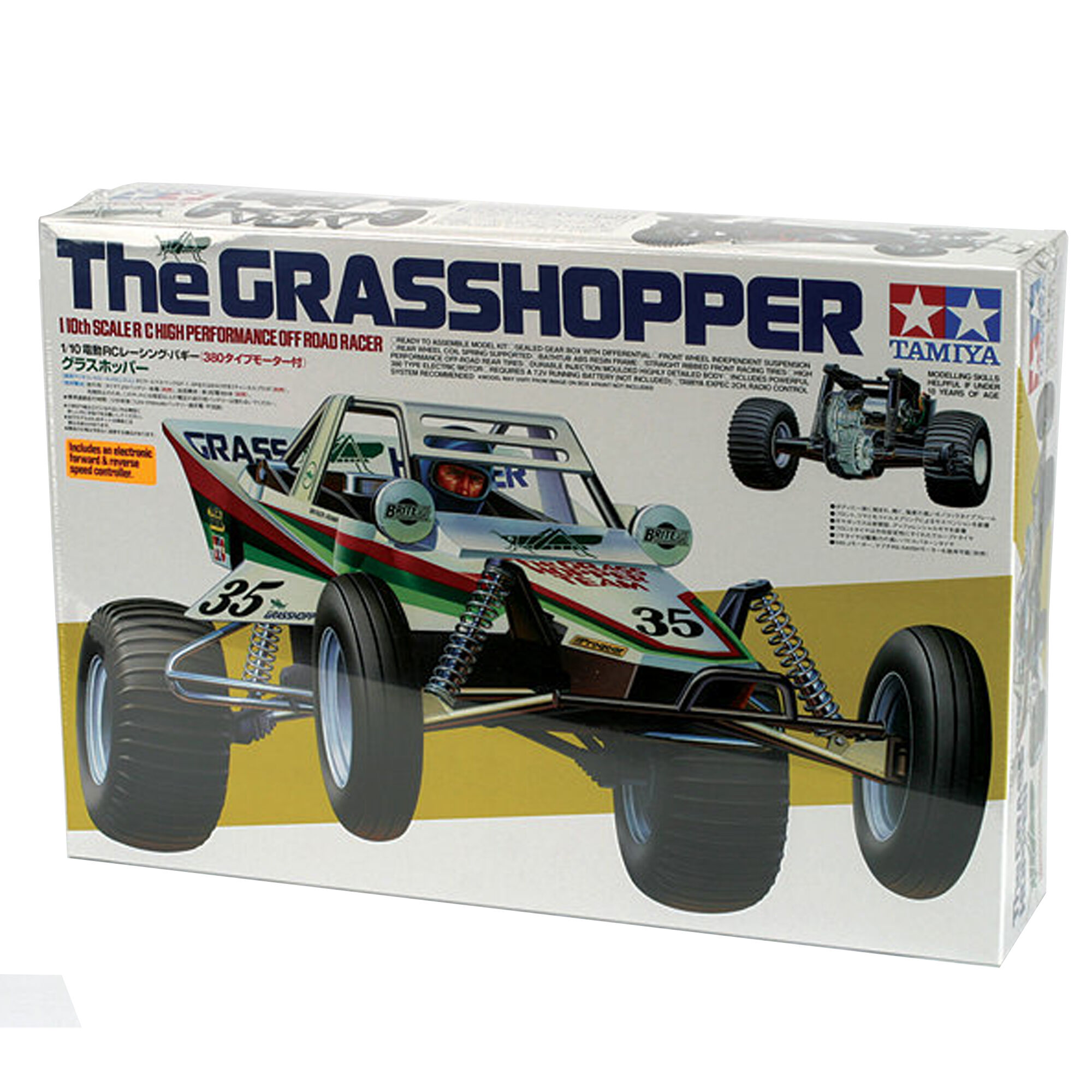 Tamiya 1:10 Grasshopper 2WD Brushed Buggy Kit-TAM58346