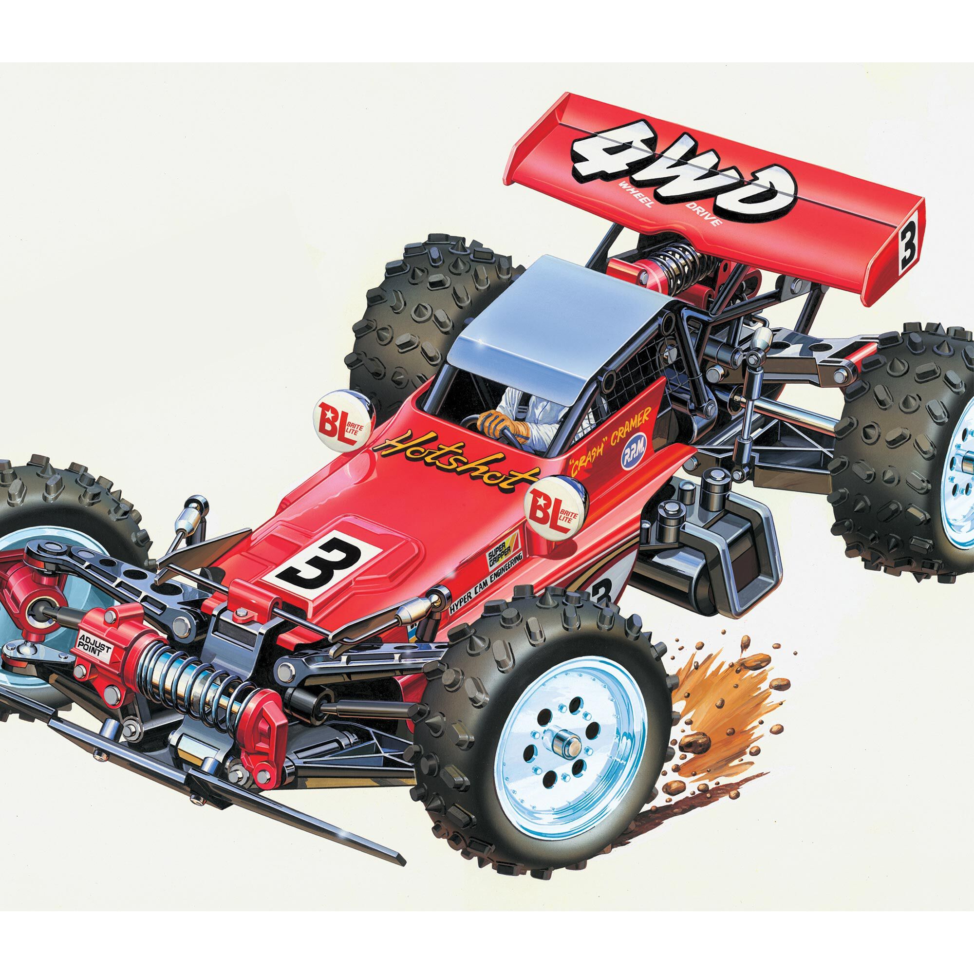 Tamiya 1:10 Hotshot 4WD 4X4 Brushed Off-Road Buggy Kit-TAM58391