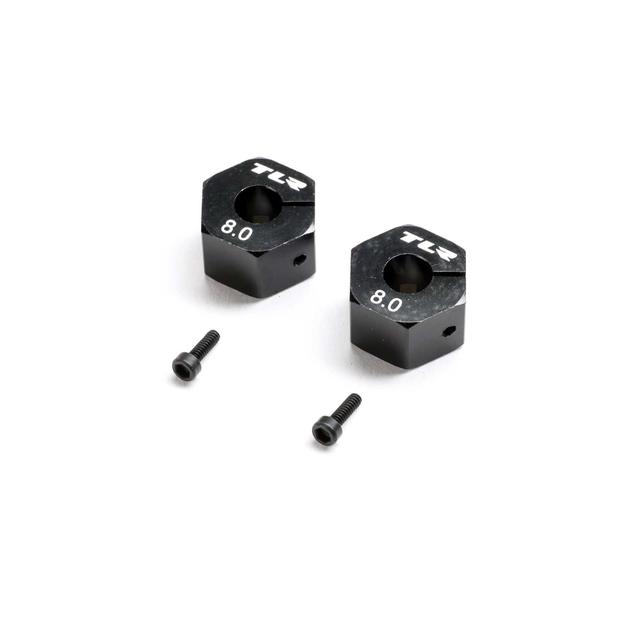 Team Losi Racing Wheel Hex 12mm x 8.0mm (2)-TLR-1161