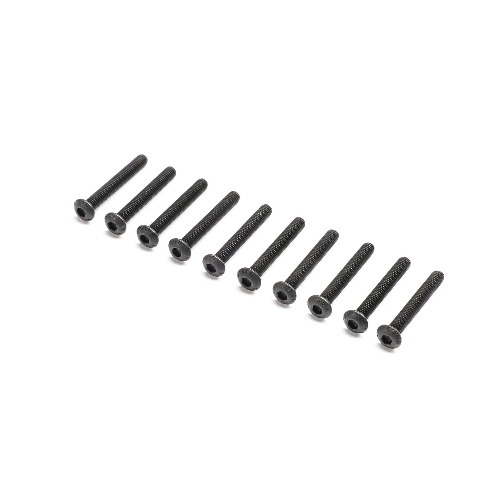 Team Losi Racing Button Head Screw, M3 x 22mm (10)-TLR-1209
