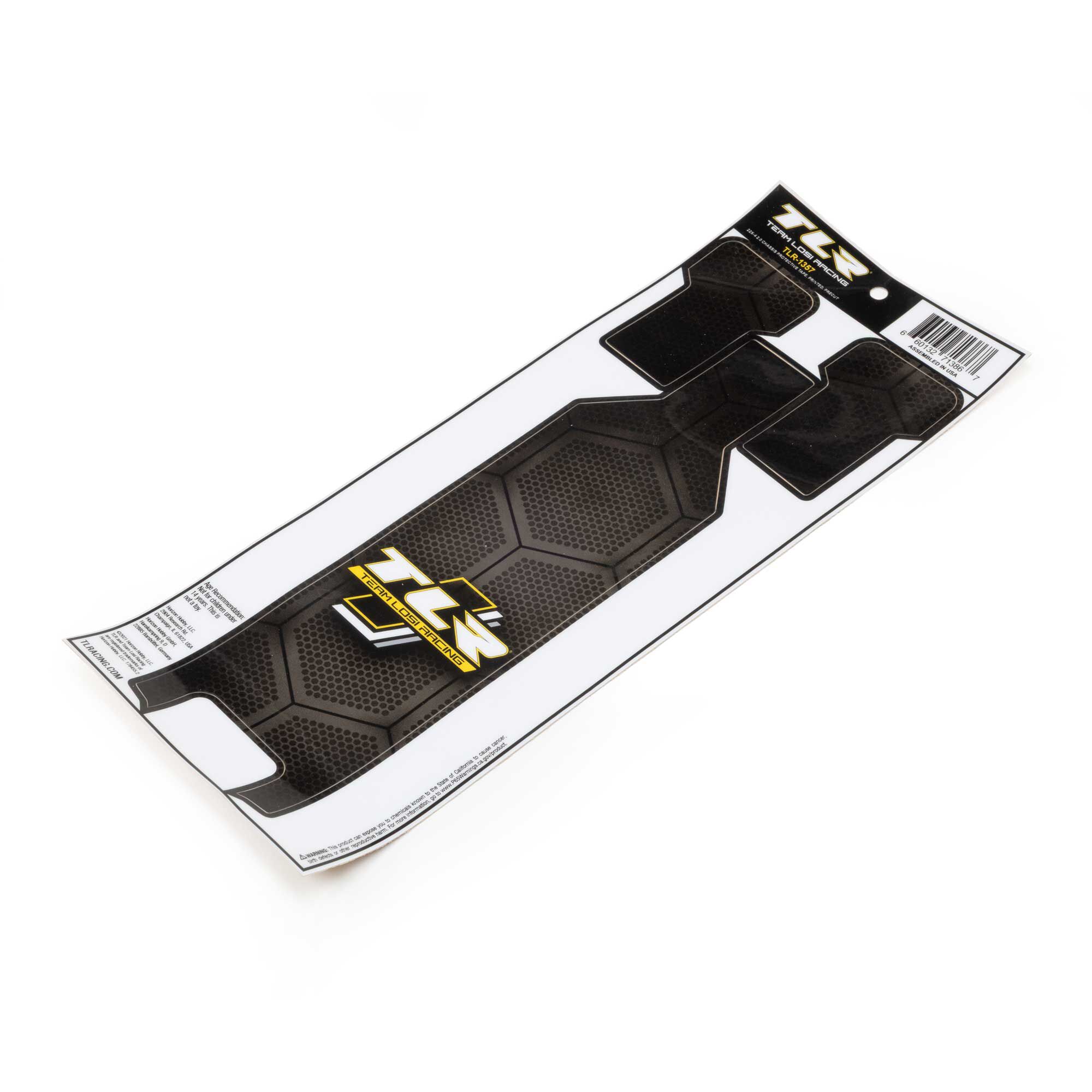 Team Losi Racing 22X-4 2.0 Chassis Protective Tape, Printed, Precut-TLR-1357