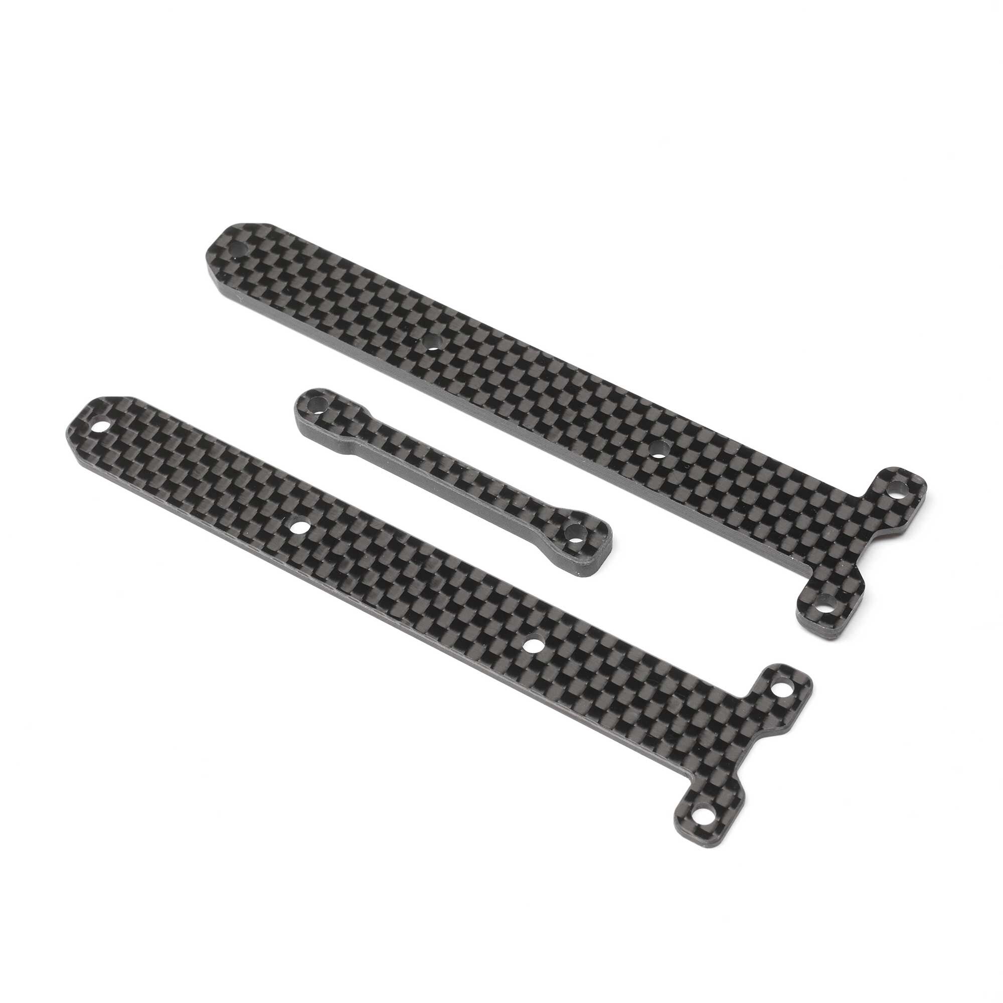 Team Losi Racing Carbon Chassis Brace Supports, 1.5 & 3.5mm: 22X-4-TLR231104