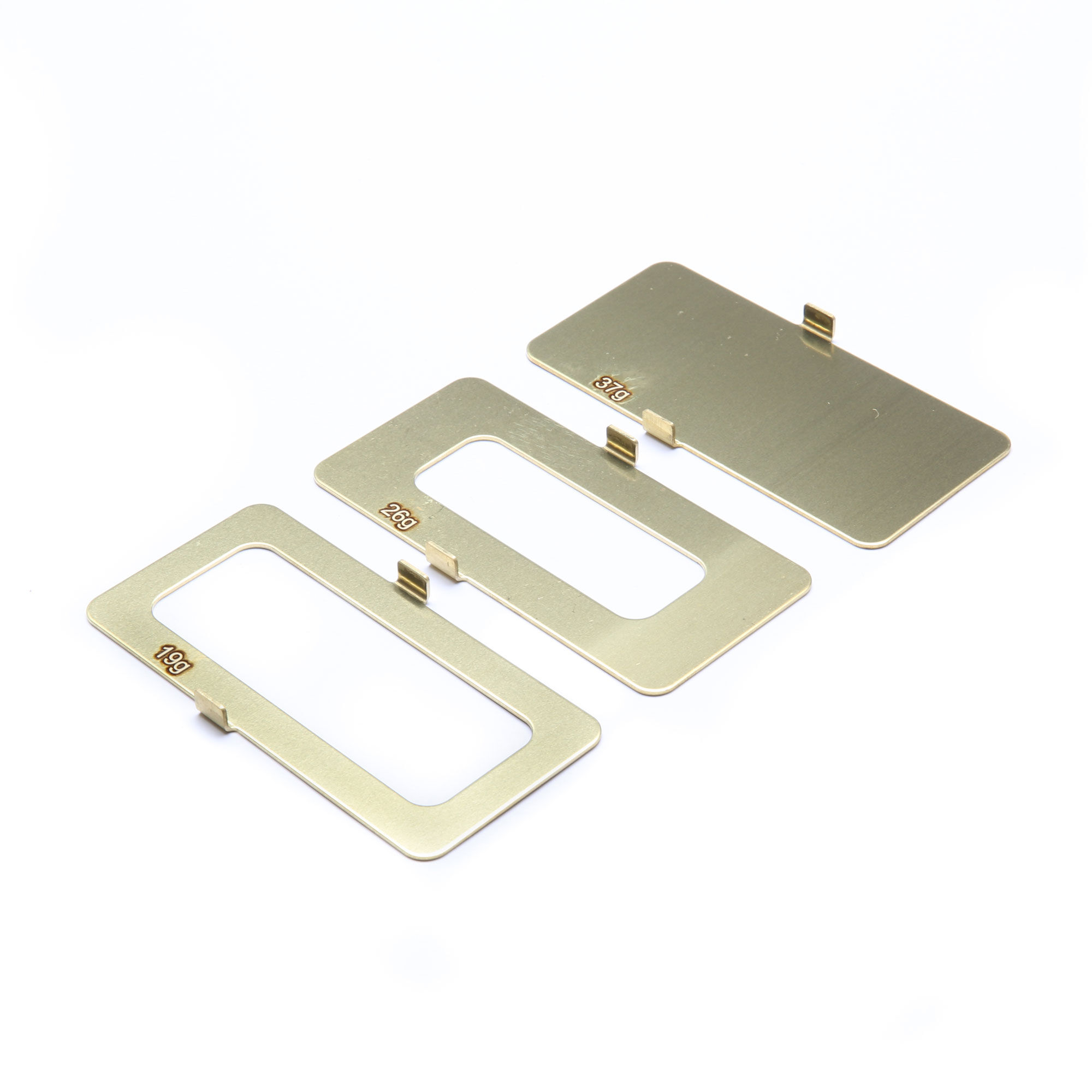 Team Losi Racing Brass Battery Weight Set - 19g, 26g, 37g-TLR331045