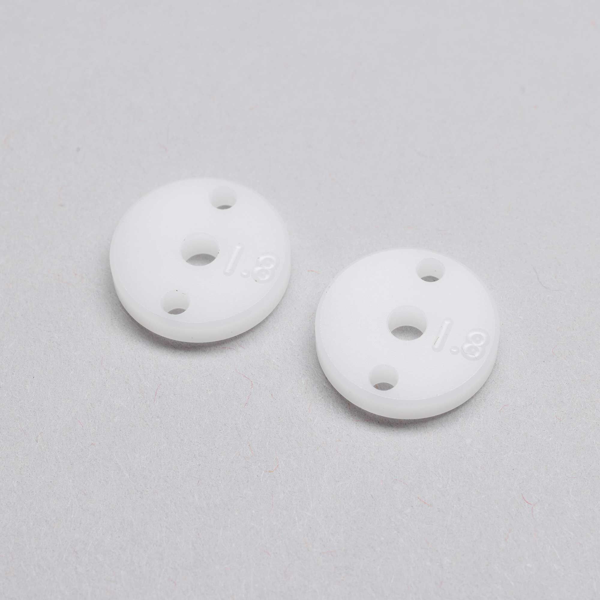Team Losi Racing Machined Shock Pistons, 2.3mm, 2 x 1.8mm, G3 (2)-TLR333025