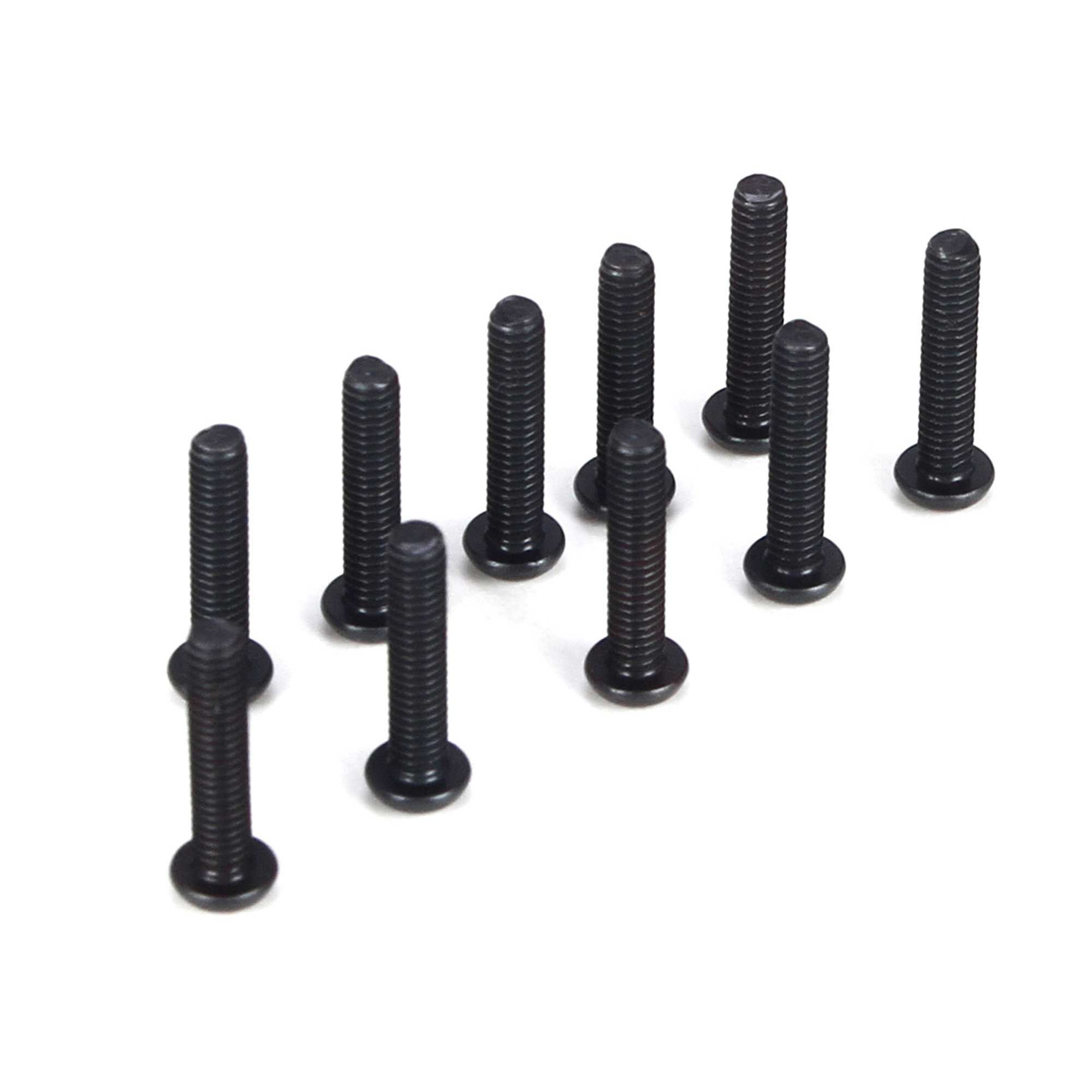 Team Losi Racing Button Head Screws, M2.5 x 12mm (10)-TLR5913