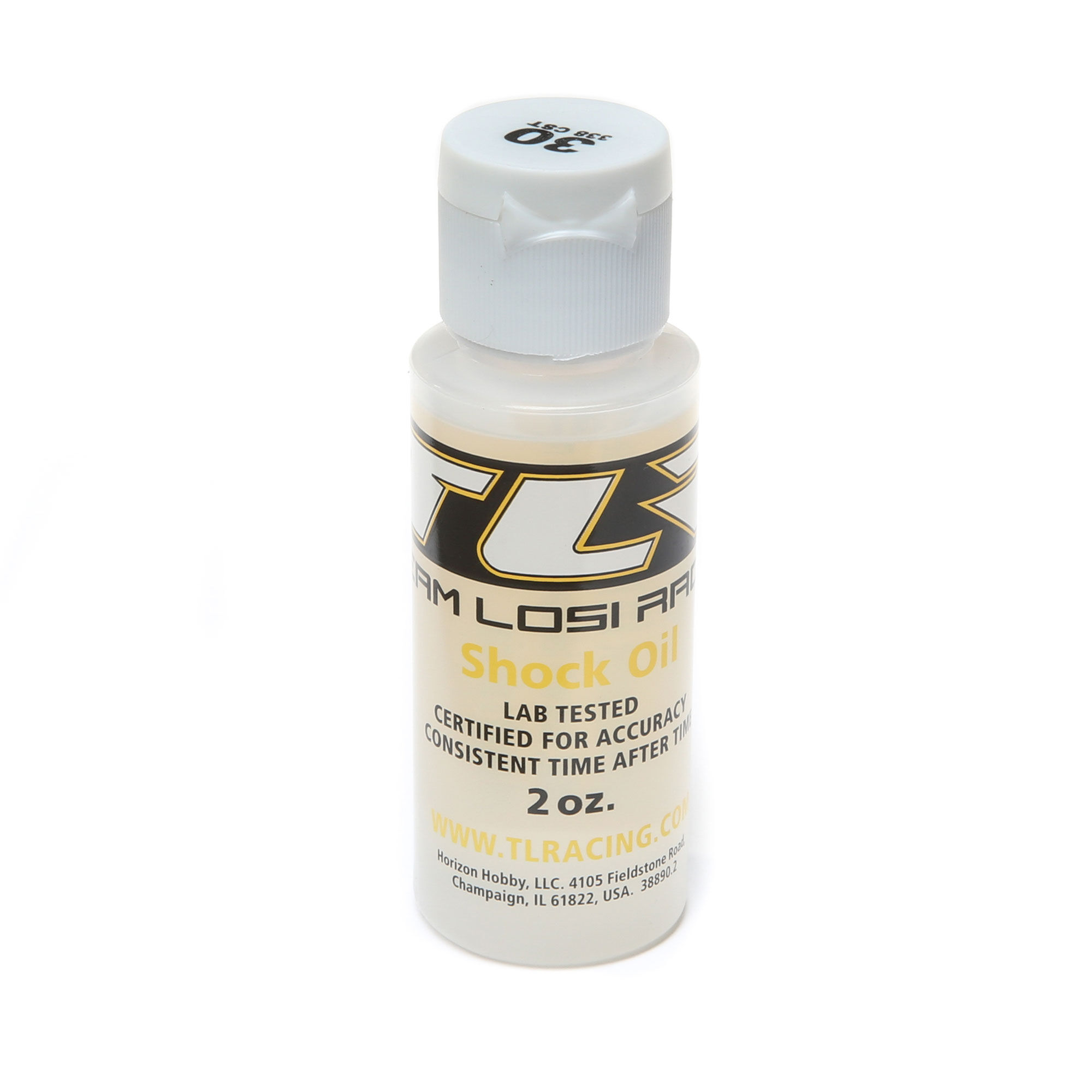 Team Losi Racing Silicone Shock Oil, 30WT, 338CST, 2oz-TLR74006