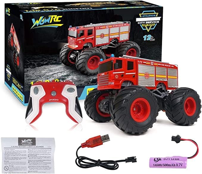 WOWRC 1:18 Fire Truck RED