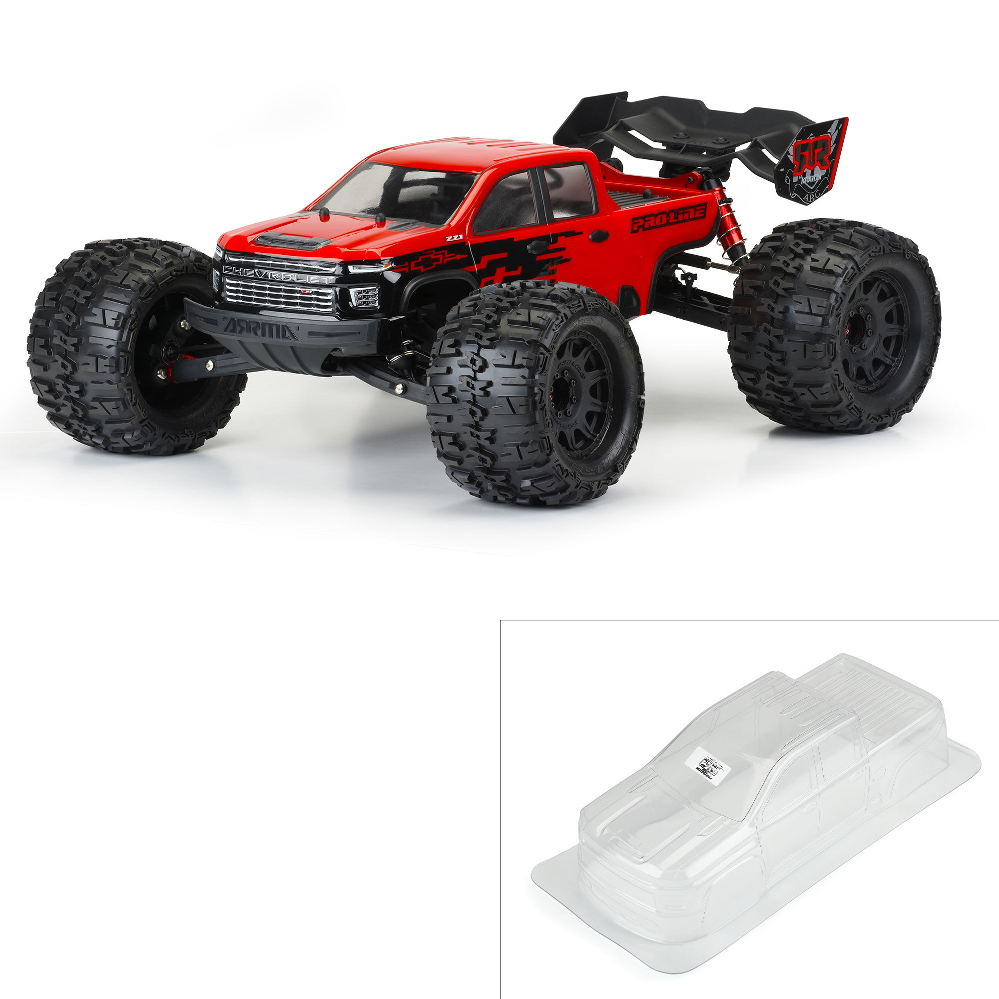 Pro-Line Racing 1:8 2021 Chevrolet Silverado 2500 HD Clear Body-PRO359200