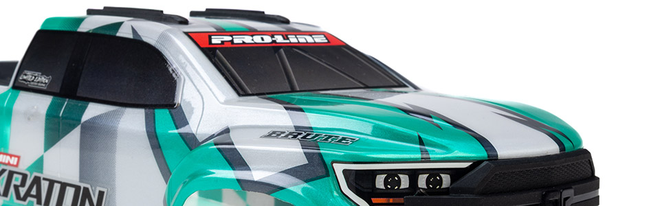 Premium Pro-Line Quality for the Pro-Line 1/16 Limited Edition Pre-Cut/Pre-Painted Brute Body Checkmate Body