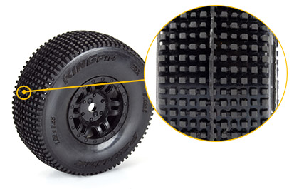 Race-Inspired King Pin Tread Race-Inspired King Pin Tread