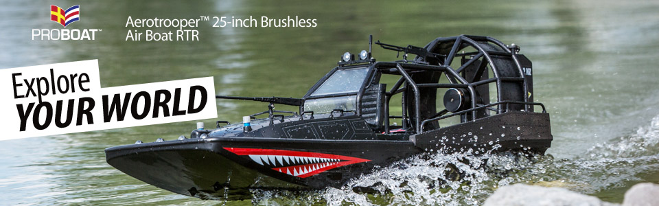 Pro Boat&reg; Aerotrooper&trade; 25-Inch Brushless RTR Air Boat