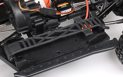 ROCK SLIDER MOUNTED BATTERY TRAY for the Axial 1/10 SCX10 III 1987 Toyota SR5 RC