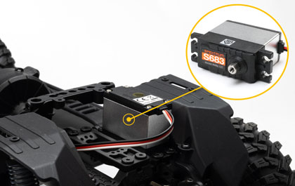 STRONGER STEERING SERVO for the Axial 1/10 SCX10 III Motobilt Waypoint Jeep JT Gladiator Rock Crawler
