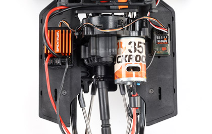 INSTALLED POWER SYSTEM for the Axial SCX10 III Coyote RC Rock Crawler