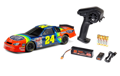 FULLY READY-TO-RUN for the Losi 1/12 NASCAR RC Race Car Jeff Gordon No. 24 Dupont Chevrolet Monte Carlo 2S AWD RTR Brushed On-Road