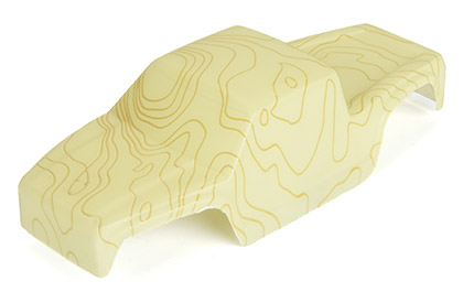 Pre-Painted, Trail-Ready for the Pro-Line Limited Edition Pre-Cut/Pre-Painted Coyote High Performance Tan Topo Body
