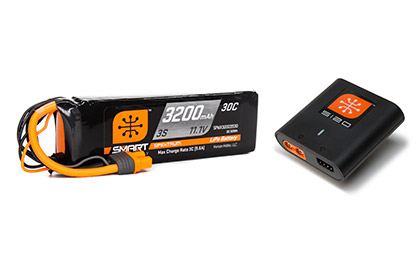 SPEKTRUM LiPo BATTERY & CHARGER for the Pro Boat Sonicwake 24 Inch Self-Righting Deep-V RTR RC Boat