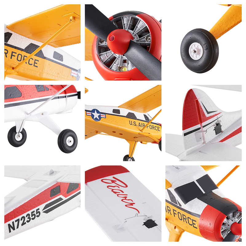 FMS 800mm Beaver RTF/PNP Beginner RC Airplane-FMS155PYL