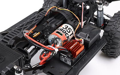 INSTALLED POWER SYSTEM for the Axial 1/10 SCX10 III 1987 Toyota SR5 RC