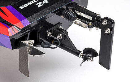 BREAKAWAY RUDDER for the Pro Boat Sonicwake 24 Inch Self-Righting Deep-V RTR RC Boat