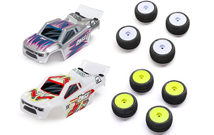 PRO-LINE RACING OE (ORIGINAL EQUIPMENT) COMPONENTS for the Losi 1/28 Micro-T 2WD RTR RC Stadium Truck