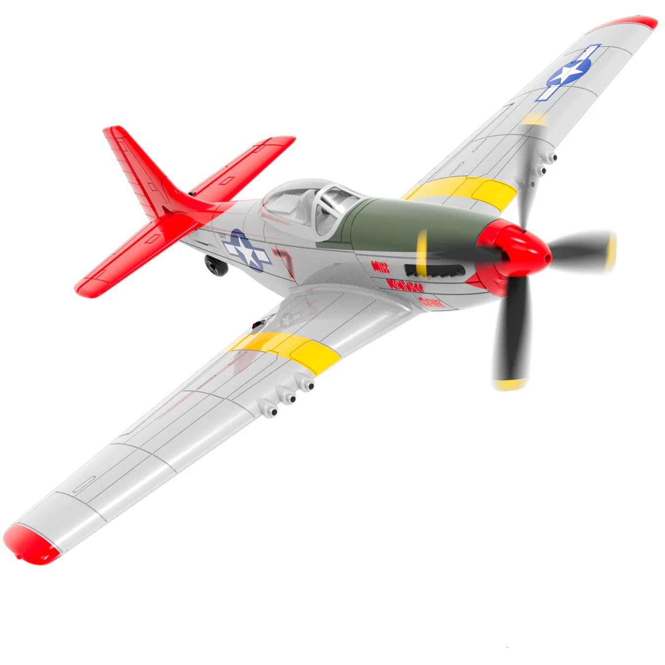 VOLANTEXRC Mustang P51 Red 400mm 4CH RTF-76105