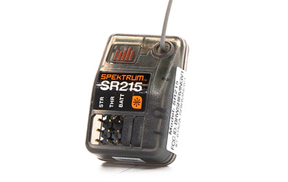 SPEKTRUM SR215 DSMR 2-CHANNEL SPORT RECEIVER for the Losi 22S Dirt Late Model RC RTR