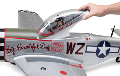 Extra Scale Details for the E-flite P-51D Mustang Big Beautiful Doll 1.5m