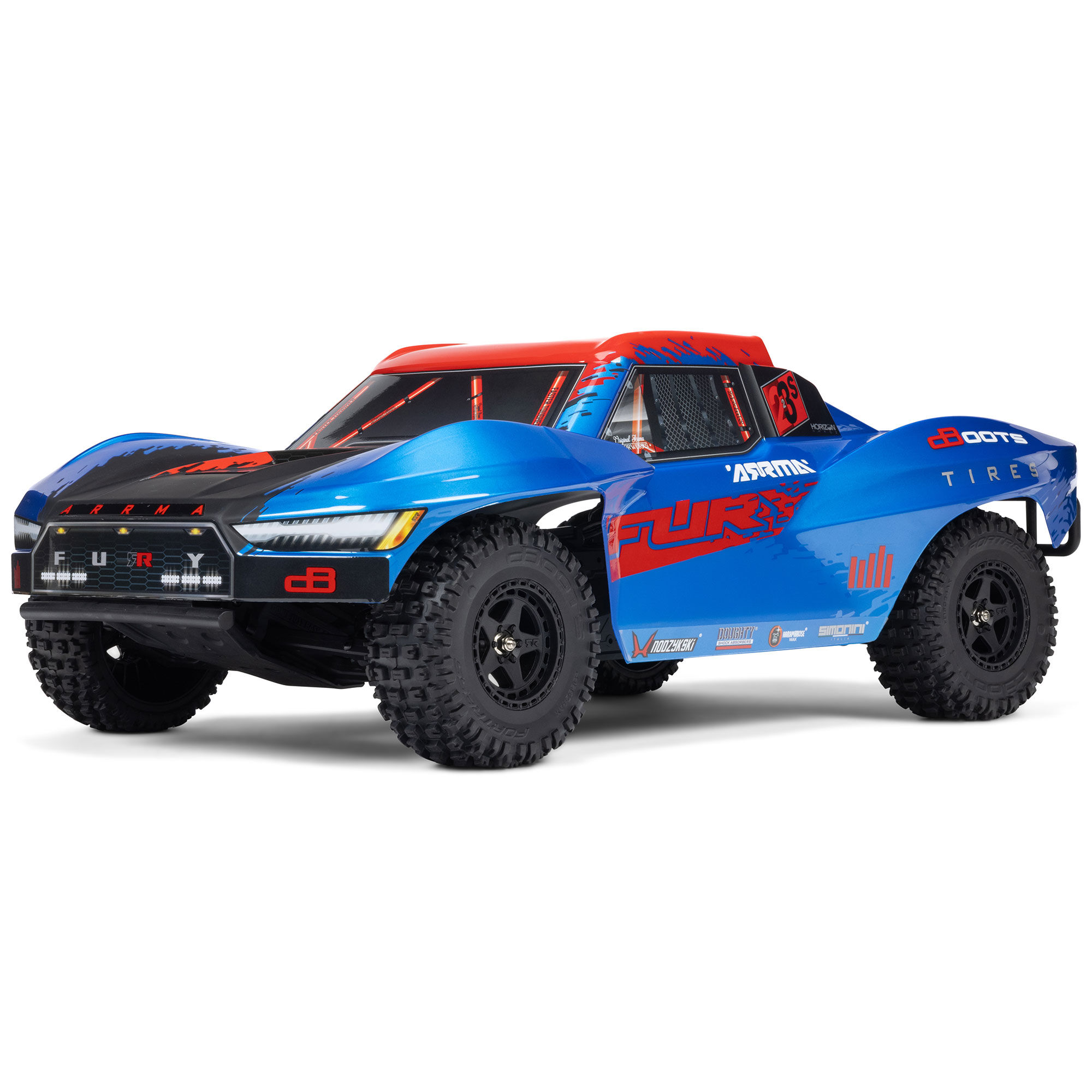 1/10 FURY 223S DSC 2WD RTR Brushless Short Course Truck, Blue