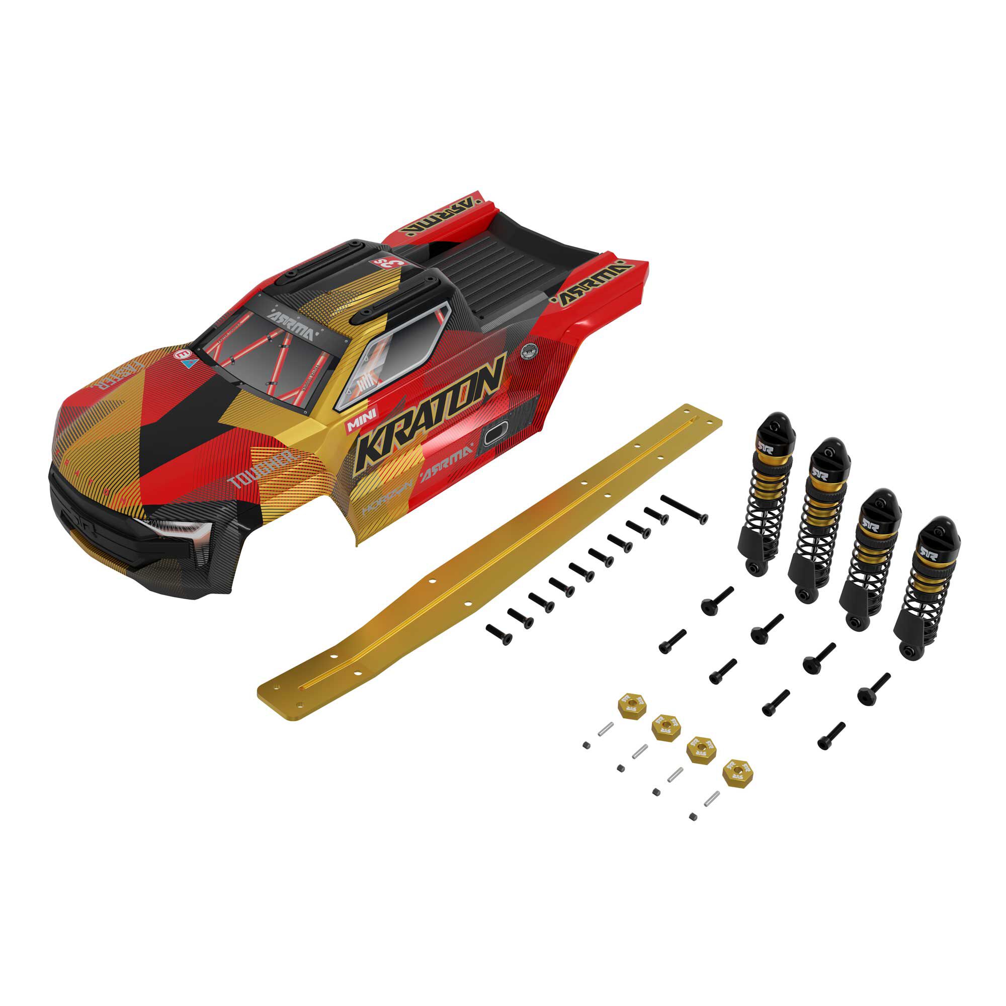 ARRMA MINI KRATON Gold Body & Parts Bundle-ARA-4546