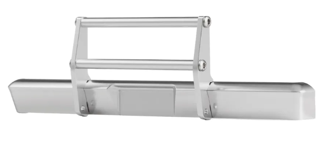 BATRAZZI CNC Aluminum Front & Rear Bumper Set for FMS FCX18II F100 Silver (Front Bumper)-BTZ1177SL
